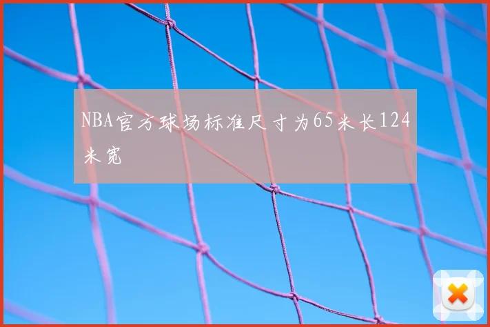 NBA官方球场标准尺寸为65米长124米宽
